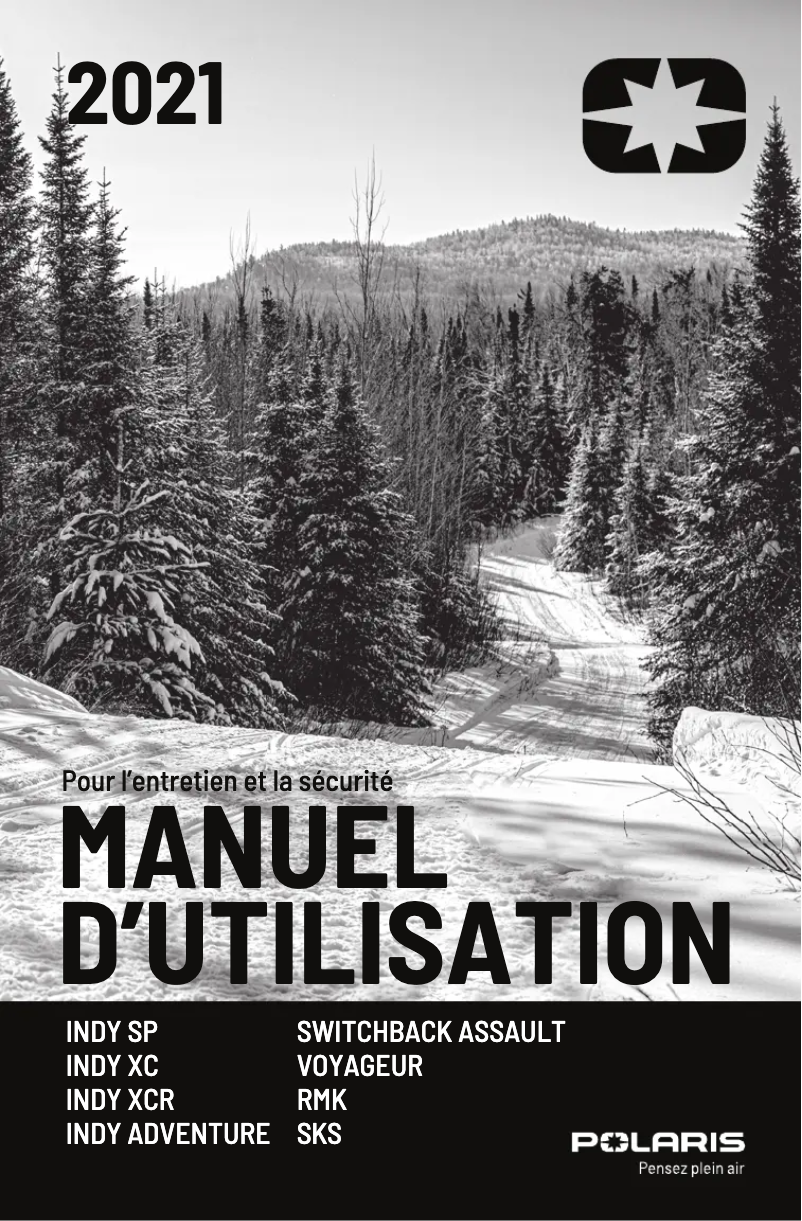 Page 1 de la notice Manuel utilisateur Polaris 600 Indy SP 137 (2021)