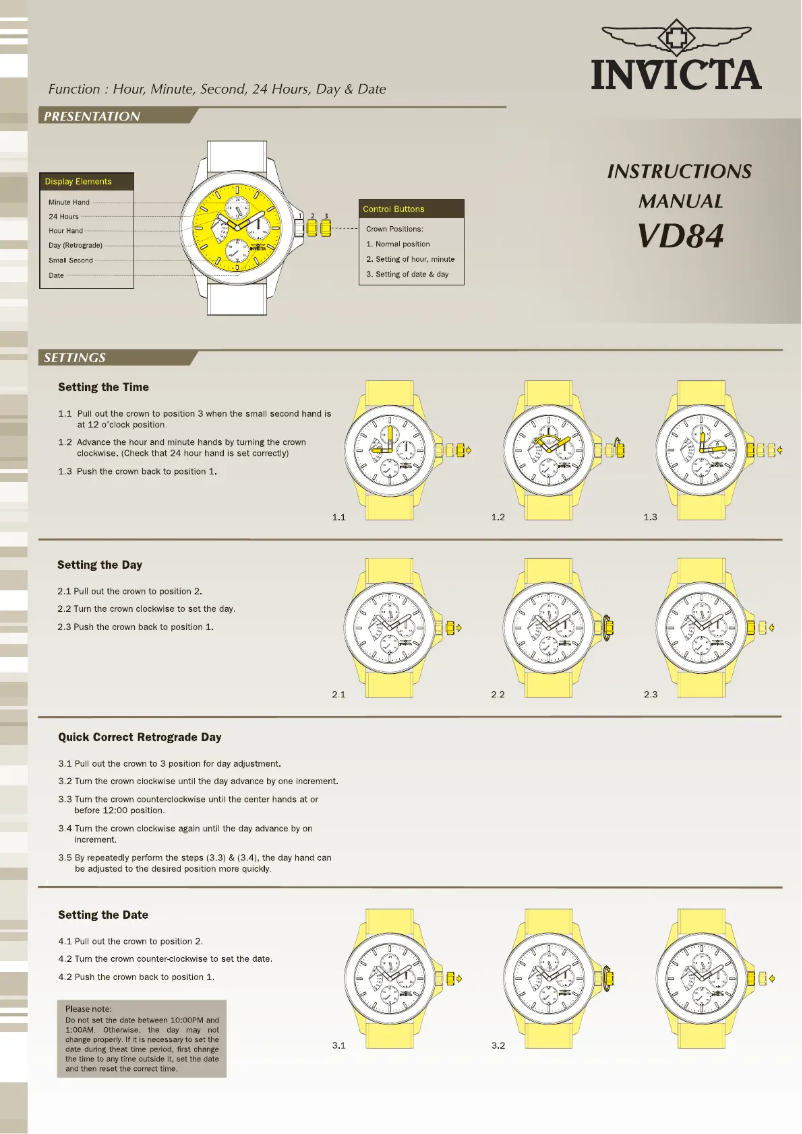 Página 1 del manual Manual de usuario Invicta Russian Diver 17666
