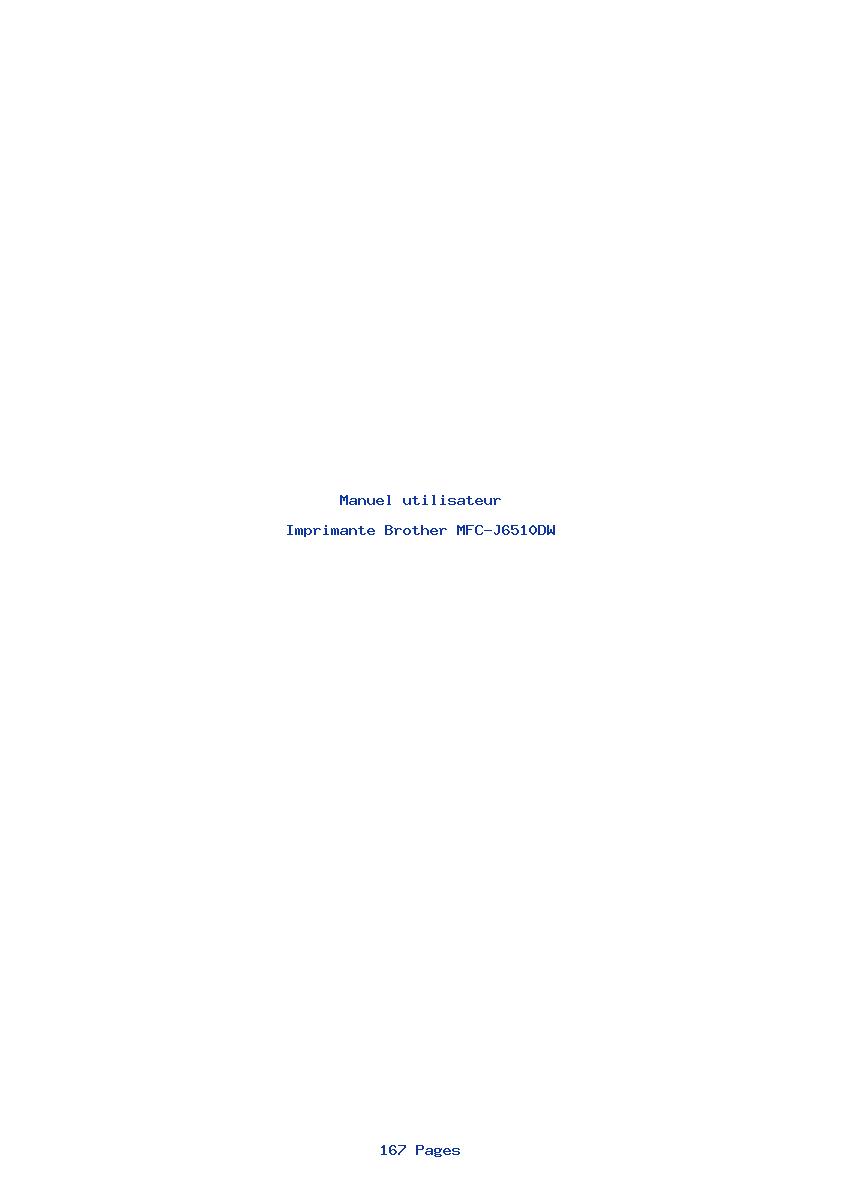 Page 1 de la notice Manuel utilisateur Brother MFC-J6510DW