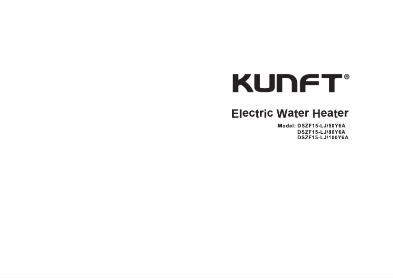 Página 1 del manual Manual de usuario Kunft DSZF15-LJ/80Y6A