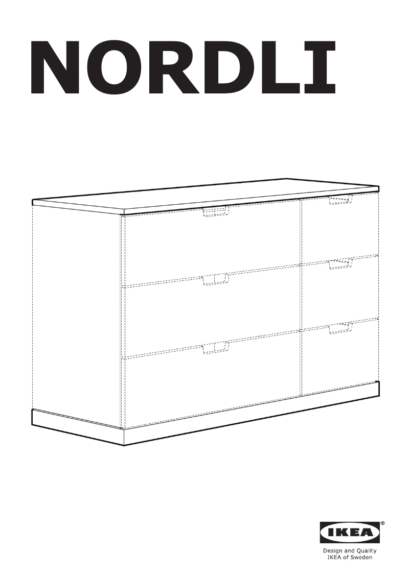Page 1 de la notice Manuel utilisateur Ikea NORDLI 403.834.74