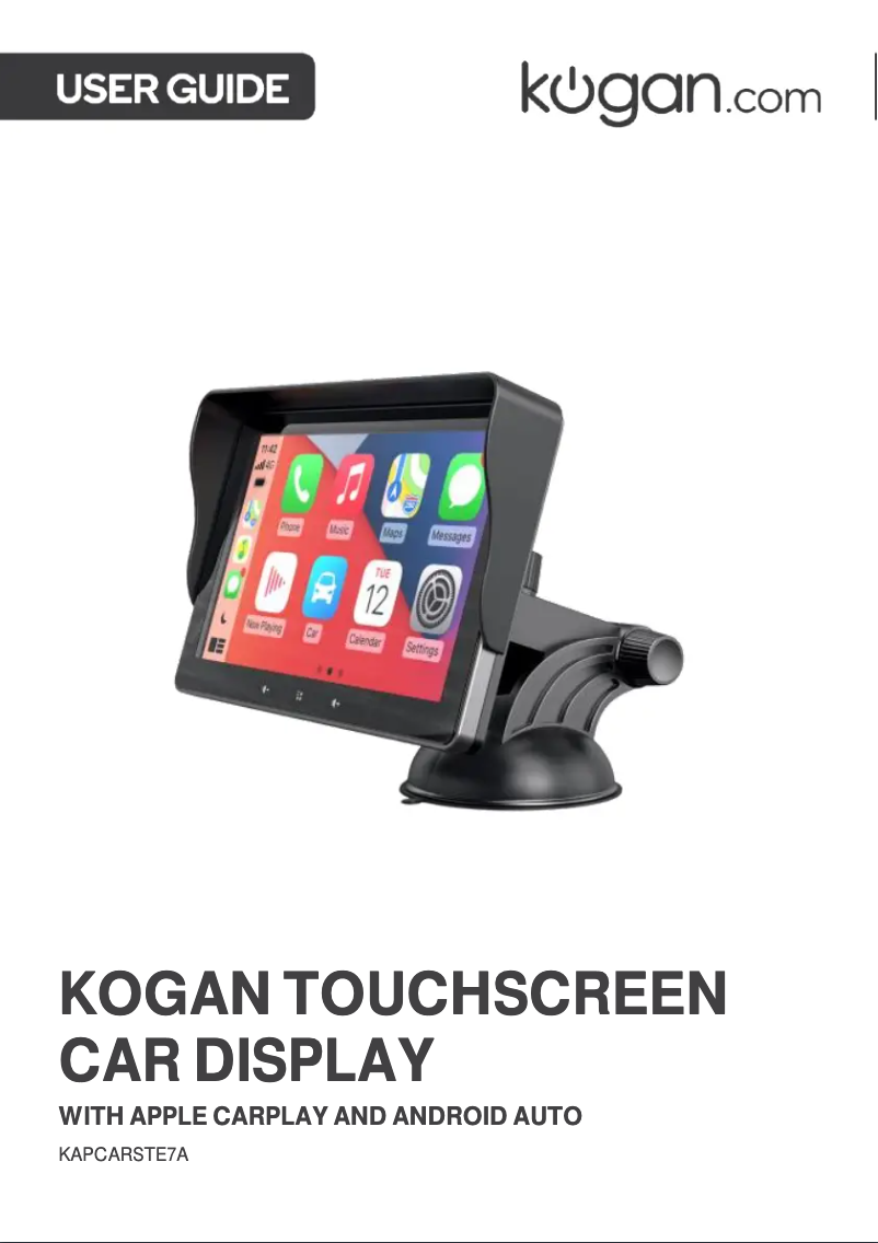 Page 1 de la notice Manuel utilisateur Kogan KAPCARSTE7A
