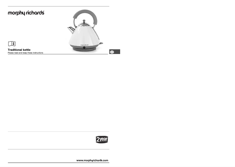 Page 1 de la notice Manuel utilisateur Morphy Richards 43692