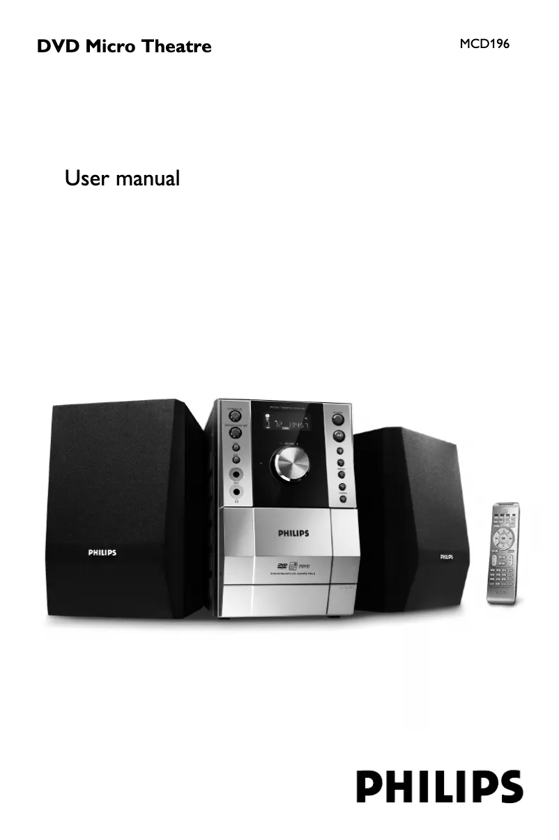 Página 1 del manual Manual de usuario Philips MCD196