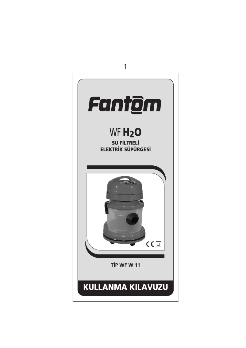 Page 1 de la notice Manuel utilisateur Fantom WF H2O