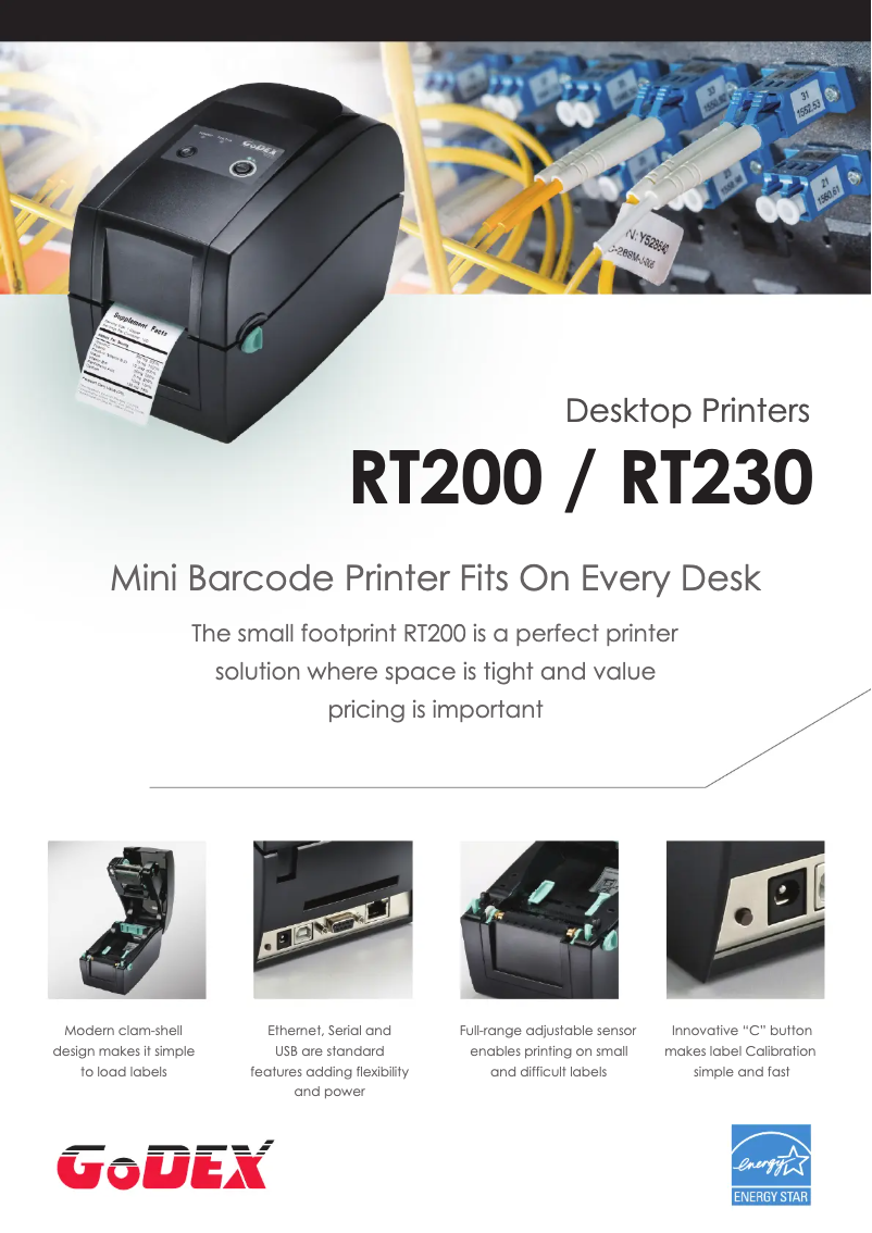 Page 1 de la notice Brochure Godex RT230