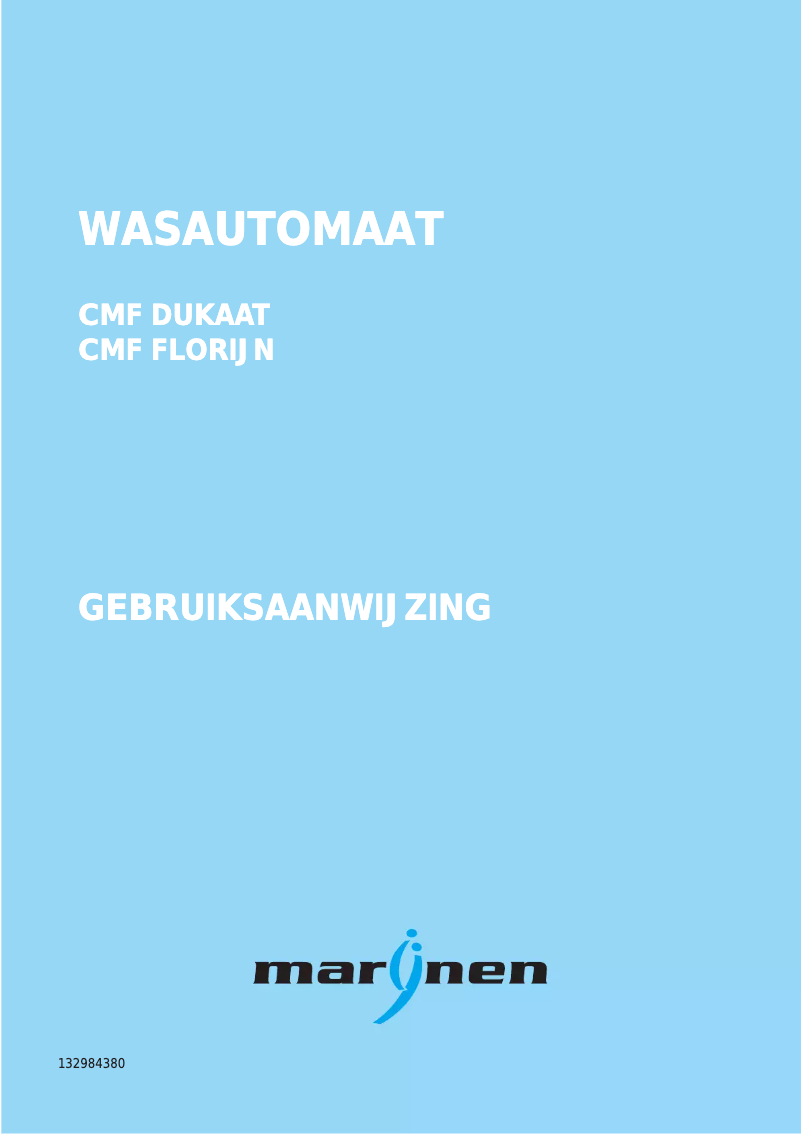 Page 1 de la notice Manuel utilisateur Marynen CMF Florijn
