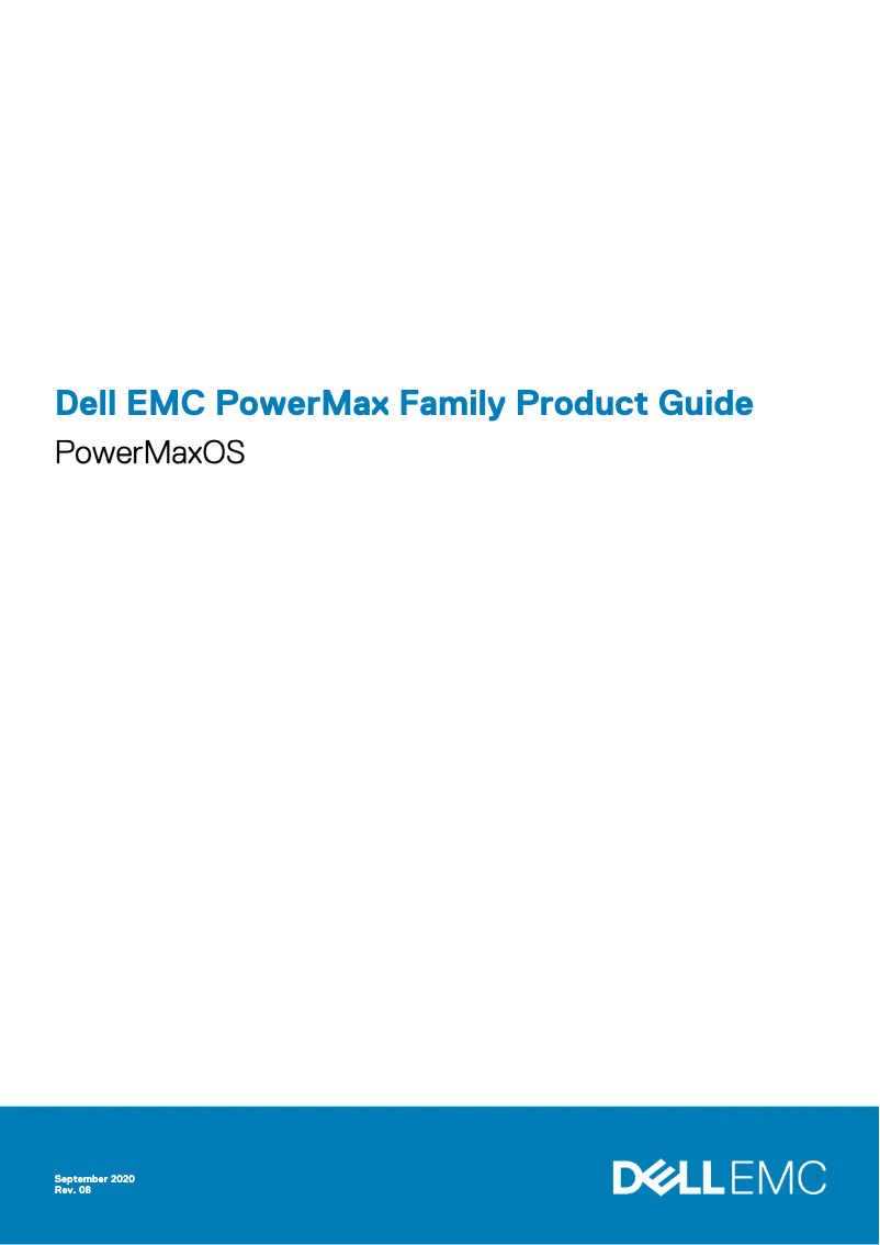 Page 1 de la notice Manuel utilisateur Dell PowerMax 8000