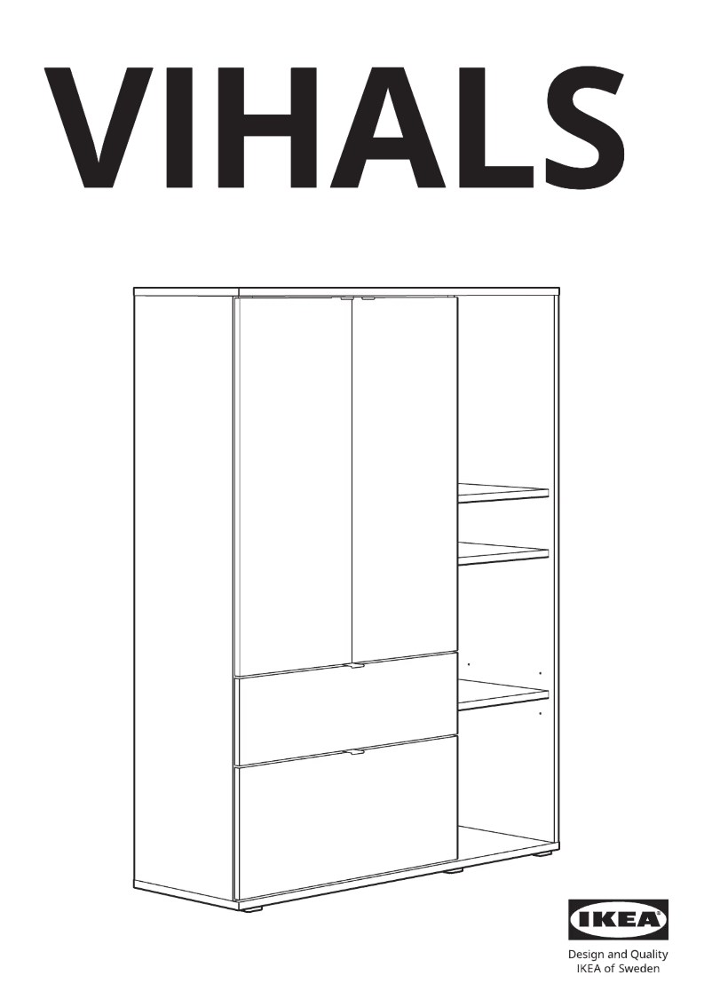 Page 1 de la notice Manuel utilisateur Ikea VIHALS 904.832.68