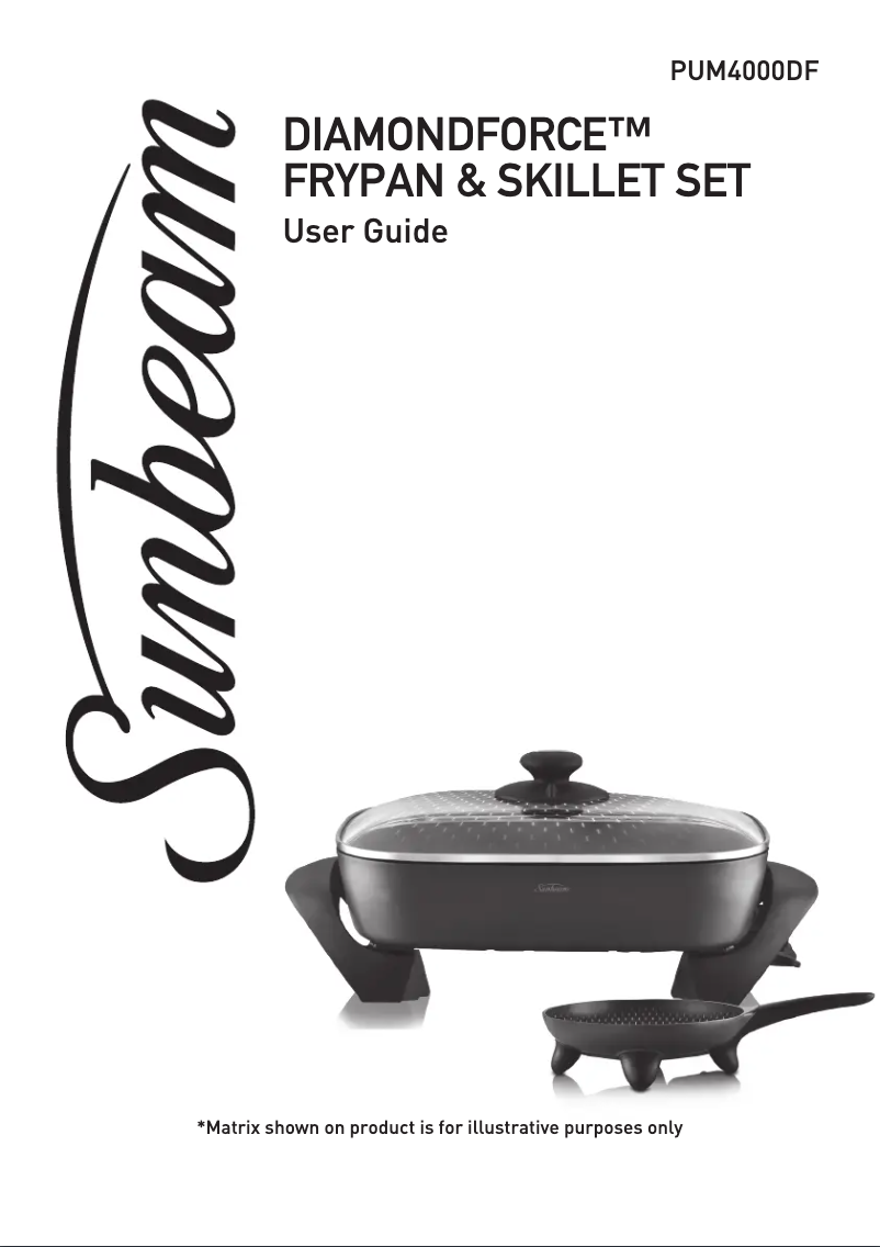 Page 1 de la notice Manuel utilisateur Sunbeam DiamondForce PUM4000DF