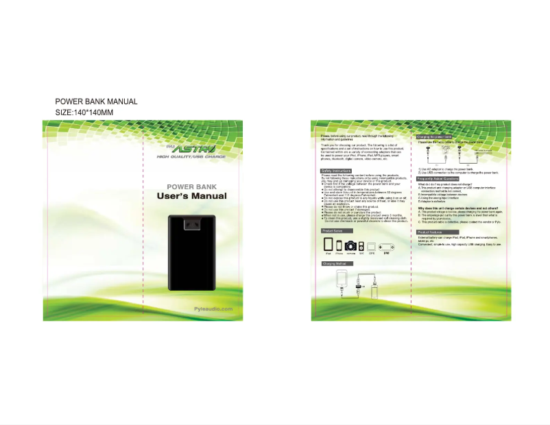 Page 1 de la notice Manuel utilisateur Pyle PBC6600BK