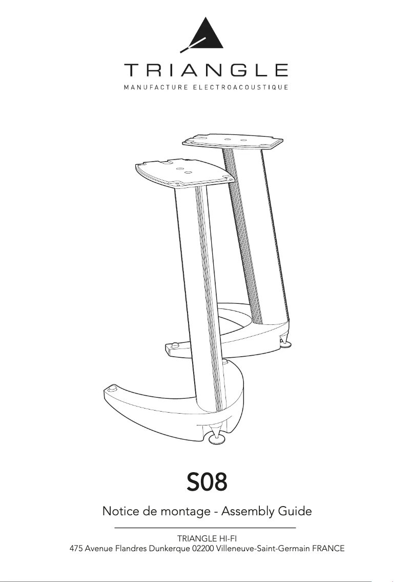 Page 1 de la notice Manuel utilisateur Triangle S08