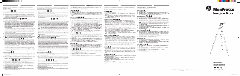 Page 1 of the manual User Manual Manfrotto MKCOMPACTADV-WH