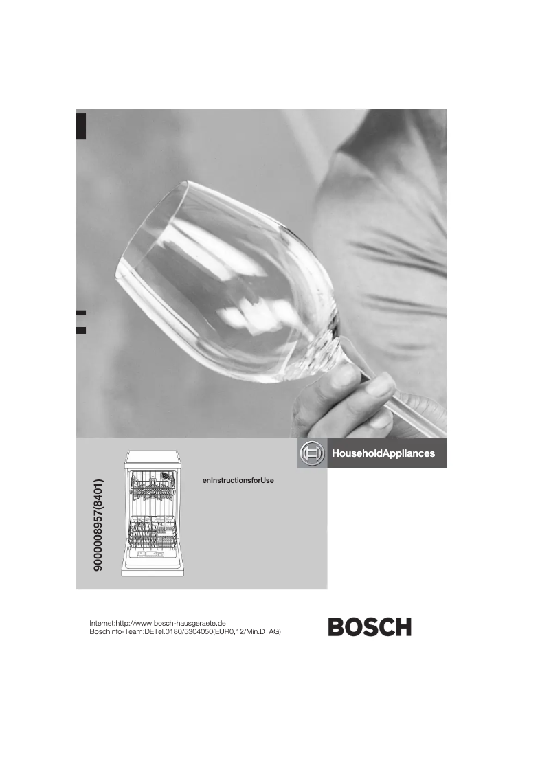 Page 1 de la notice Manuel utilisateur Bosch SRS 45T02 EU