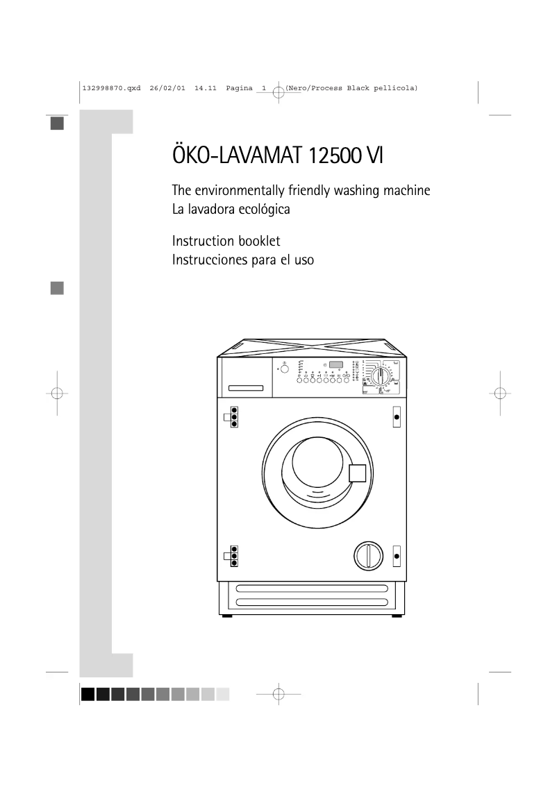 Página 1 del manual Manual de usuario AEG-Electrolux Lavamat 12500 VI