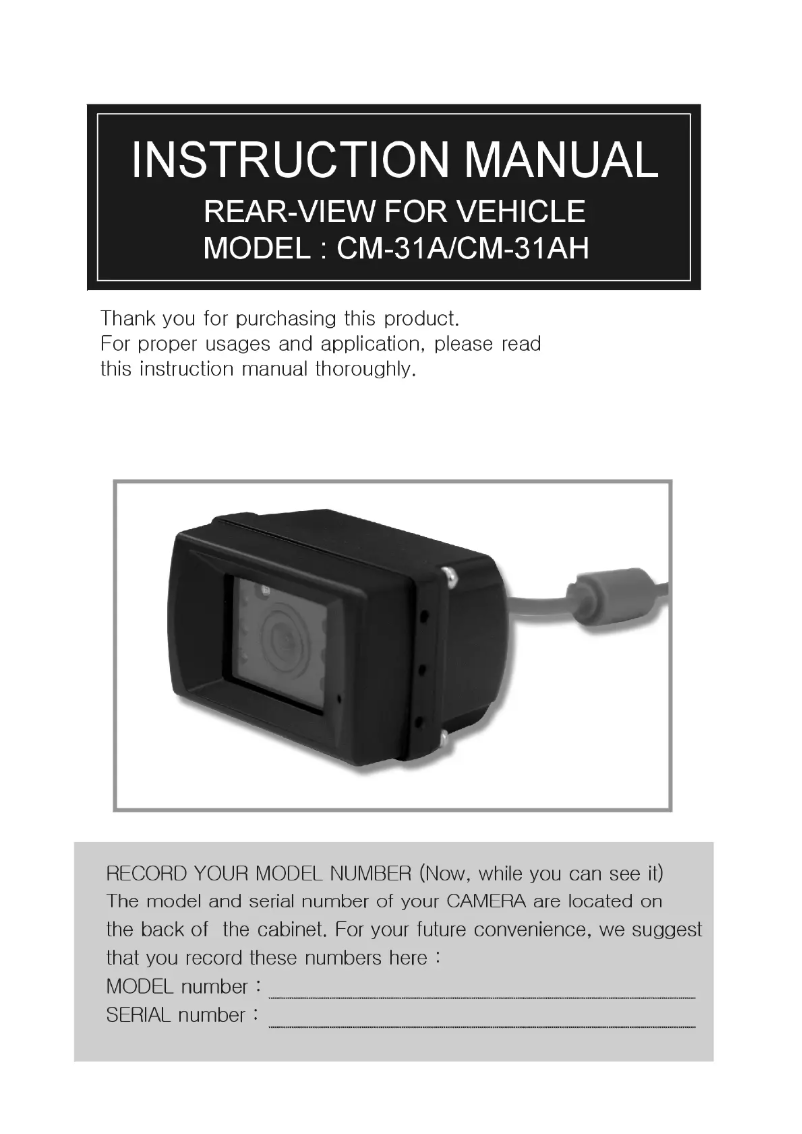 Página 1 del manual Manual de usuario Camos CM-31A