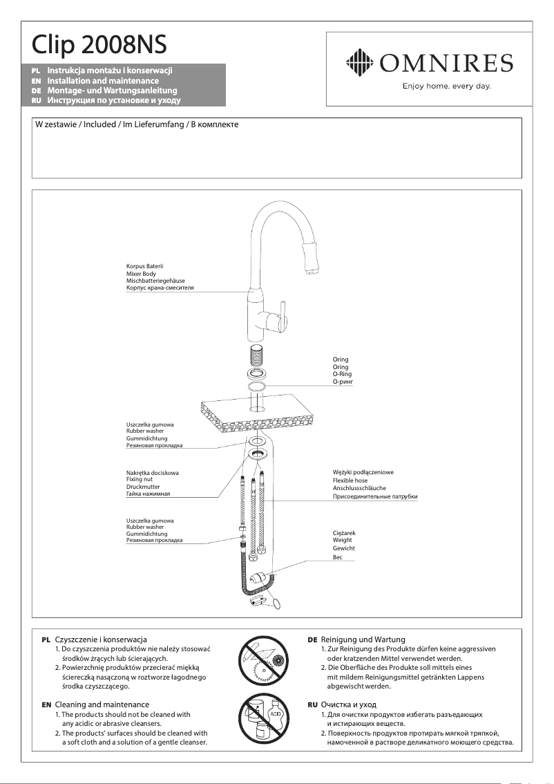 Page 1 de la notice Manuel utilisateur Omnires Clip 2008NS