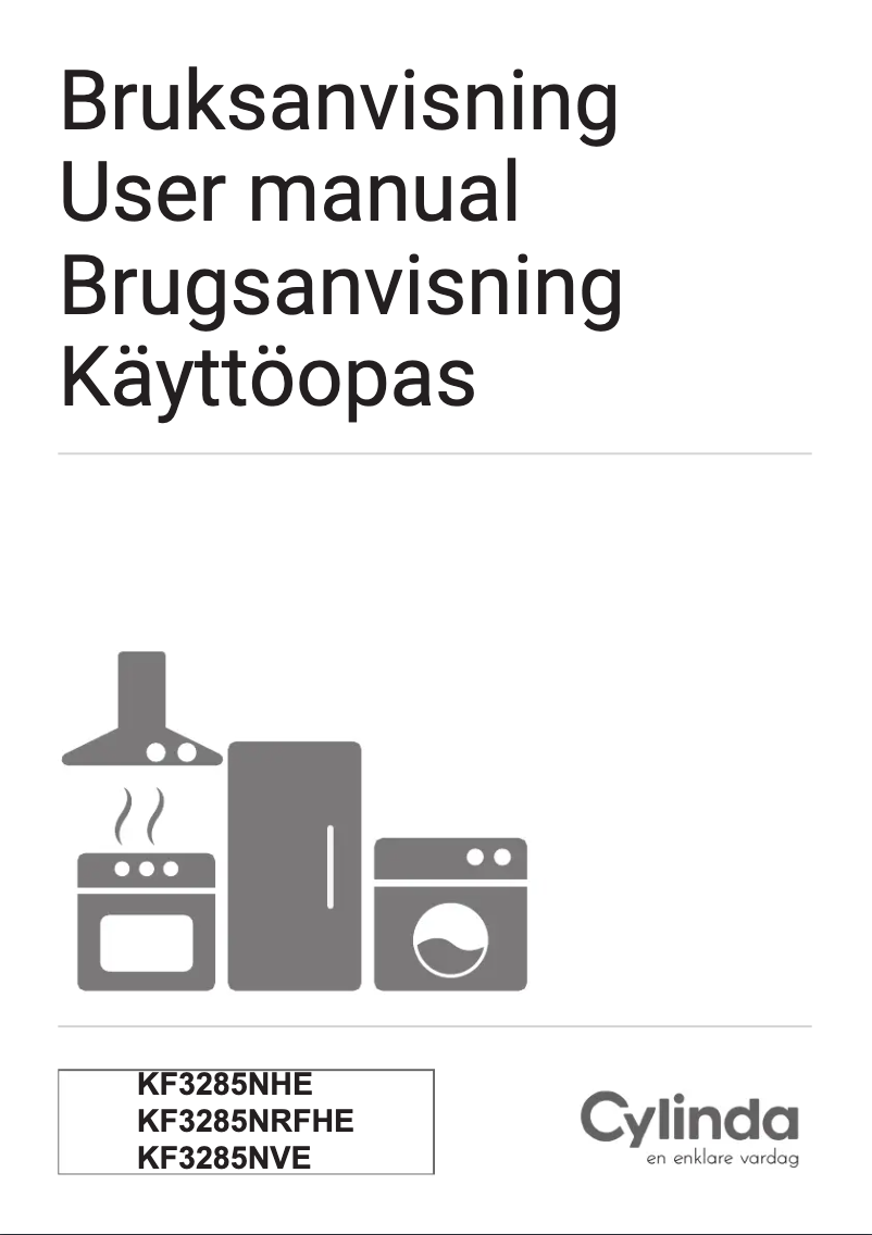 Page 1 de la notice Manuel utilisateur Cylinda KF3285NHE