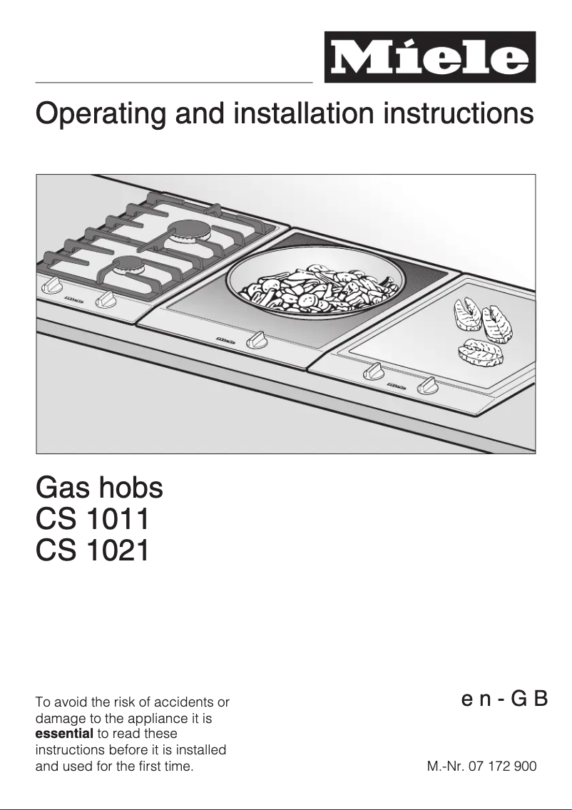 Página 1 del manual Manual de instrucciones Miele CS 1011 G