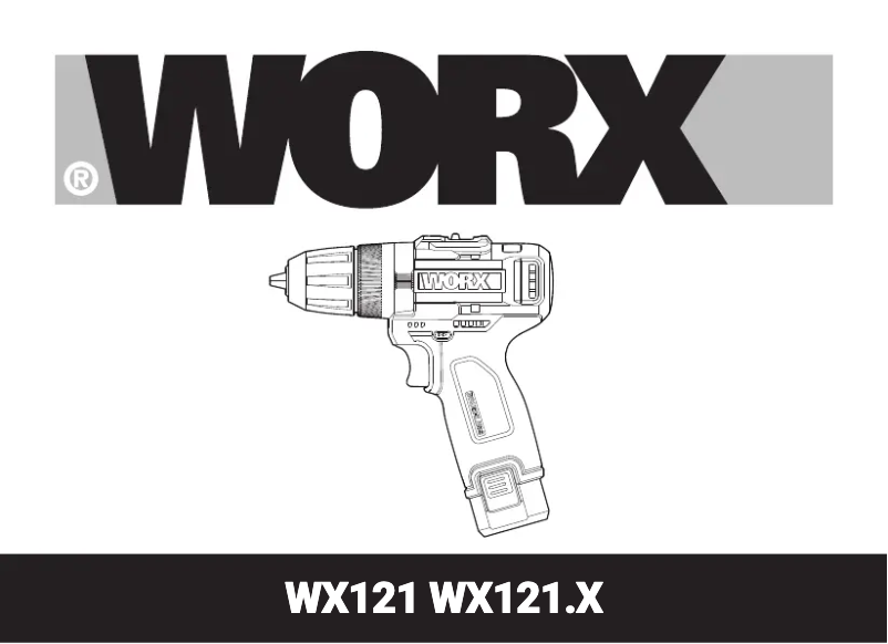 Page 1 de la notice Manuel utilisateur Worx WX121