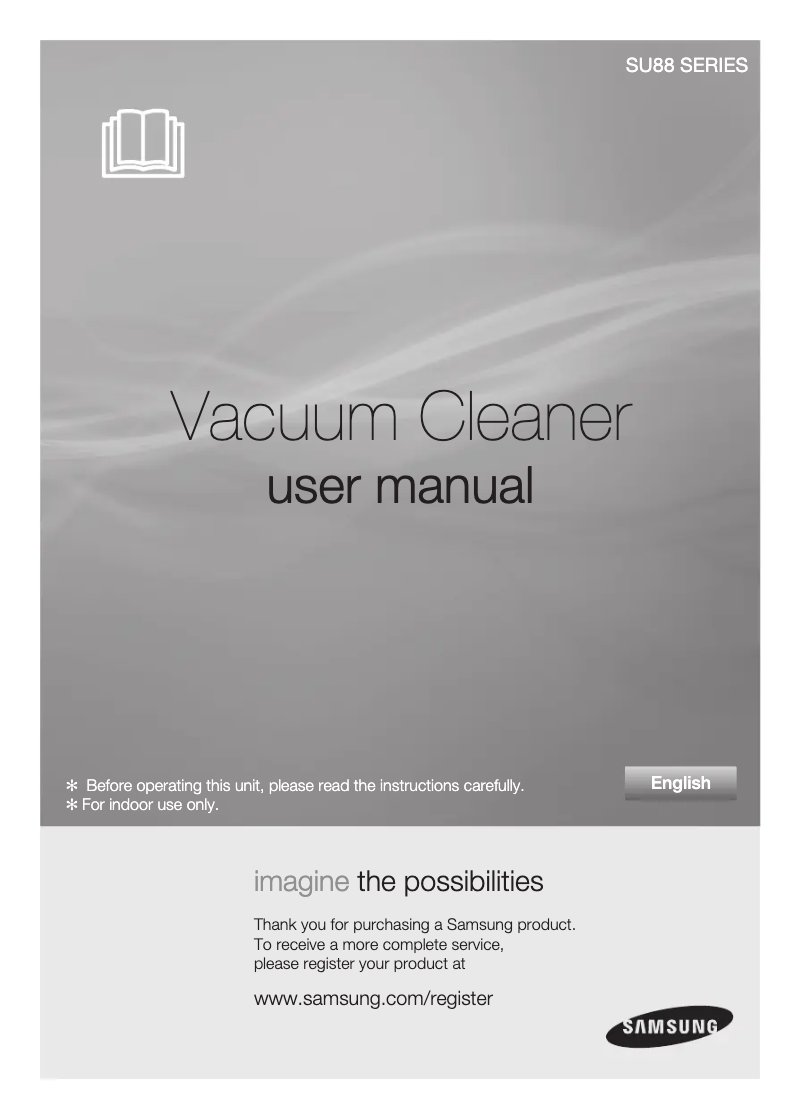 Page 1 de la notice Manuel utilisateur Samsung SU8860