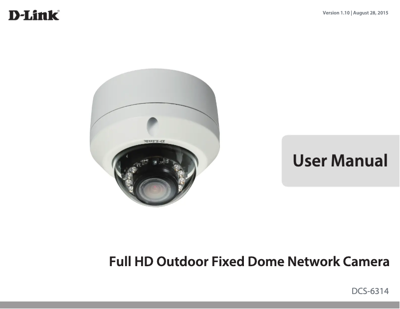 Page 1 of the manual User Manual D-Link DCS-6314