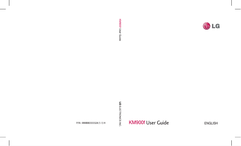 Página nº 1 - Manual de usuario LG KM900F