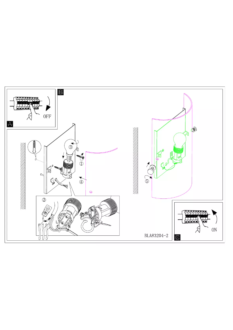 Page 1 de la notice Manuel utilisateur Eglo Amadora