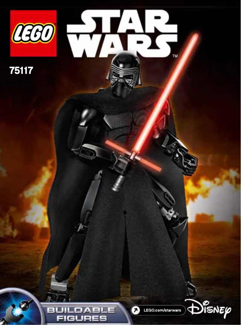 Page 1 de la notice Consignes visuelles Lego Star Wars 75117