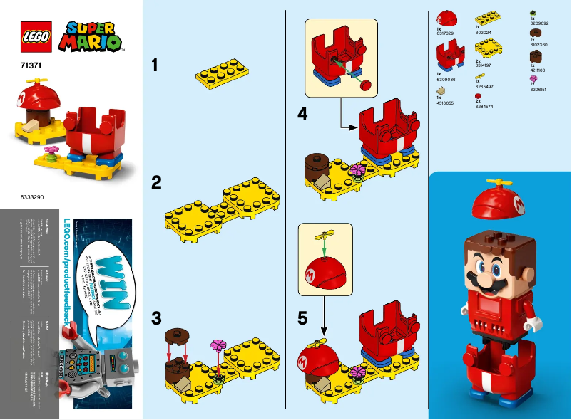 Página 1 del manual Manual de usuario Lego Super Mario 71371