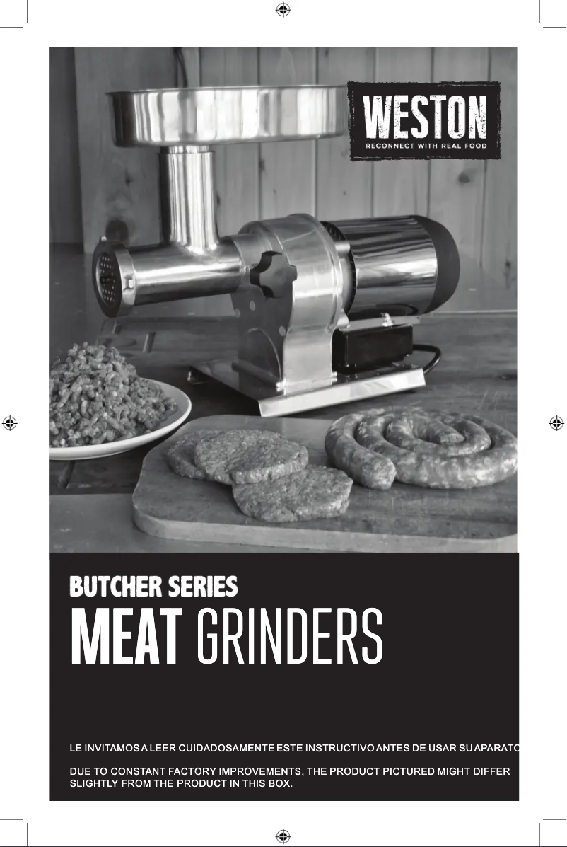 Page 1 de la notice Manuel utilisateur Weston Butcher Series 09-1201-W