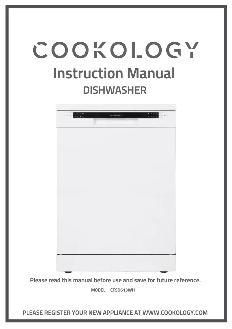 Page 1 de la notice Manuel utilisateur Cookology CFSD613WH
