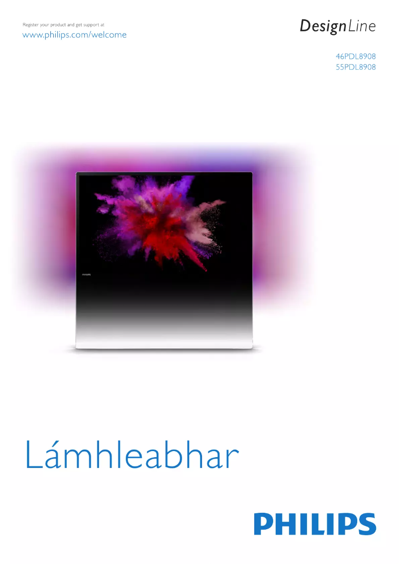 Page n°1 - Manuel utilisateur Philips DesignLine 55PDL8908S