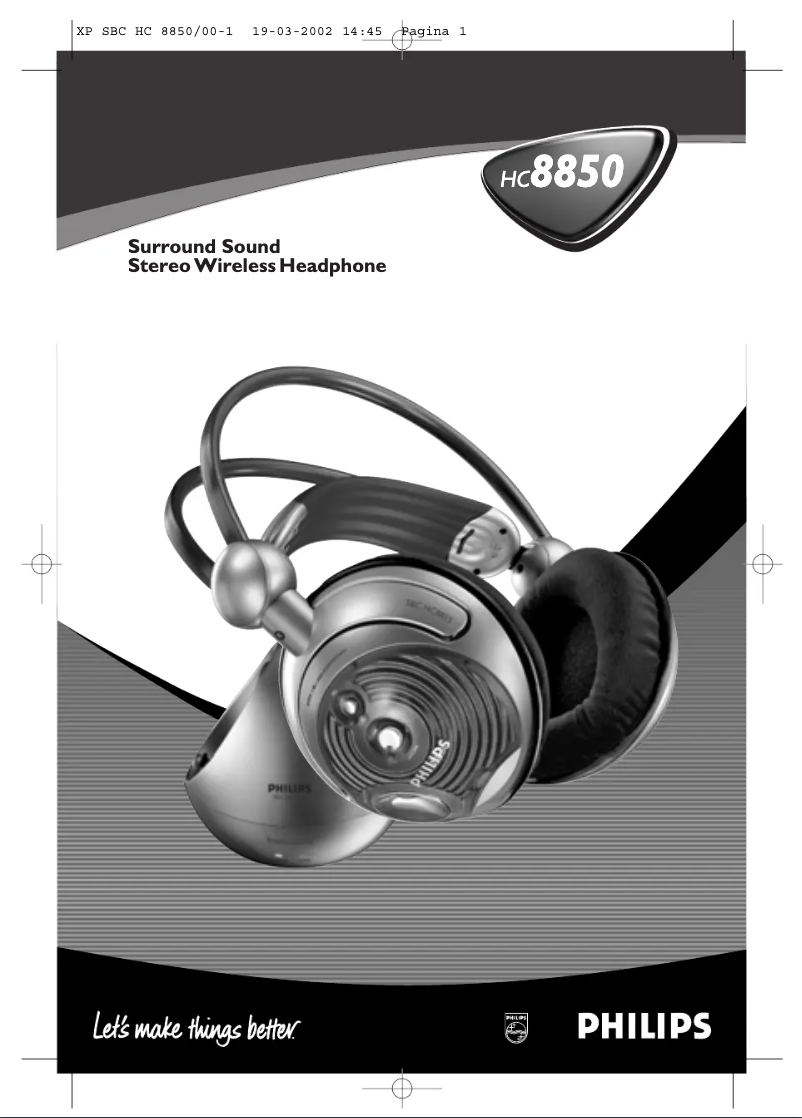 Page 1 de la notice Manuel utilisateur Philips HC8850