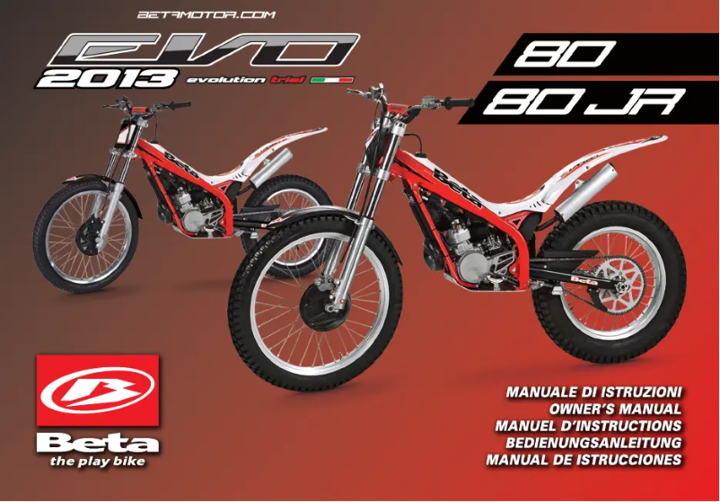 Página 1 del manual Manual de usuario Beta EVO 2T (2013)