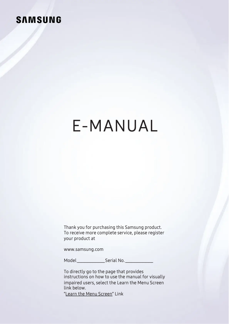 Página 1 del manual Manual de usuario Samsung UN75NU8000FXZA