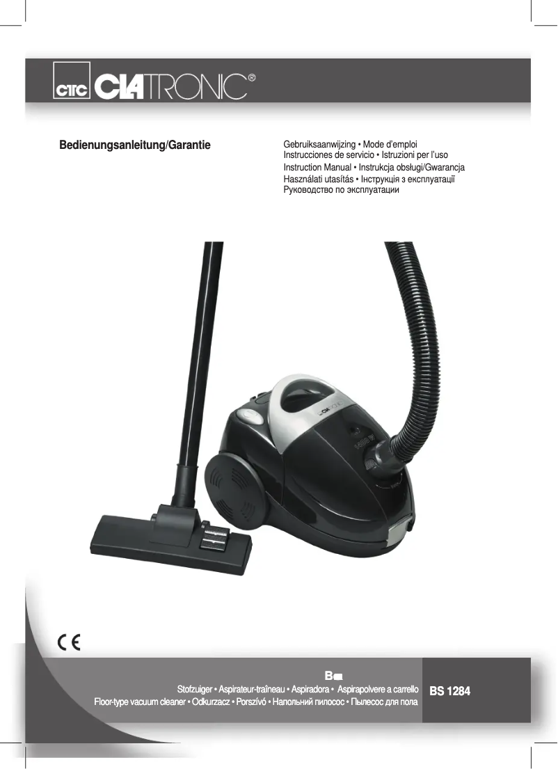 Page 1 de la notice Manuel utilisateur Clatronic BS 1284