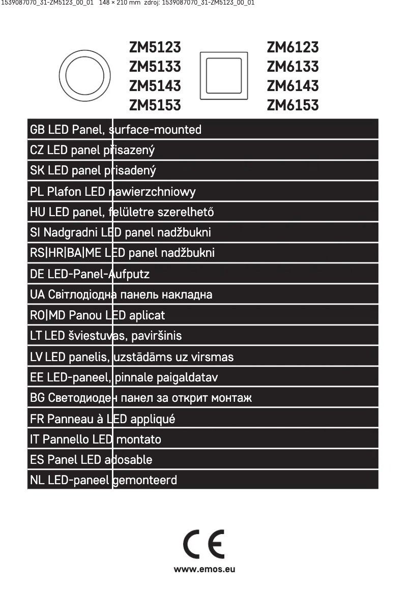 Página 1 del manual Manual de usuario Emos ZM5123