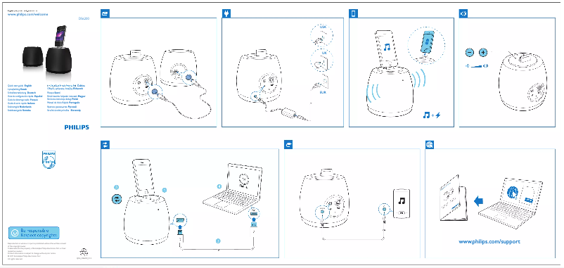 Página 1 del manual Guía de inicio rápido Philips DS6200