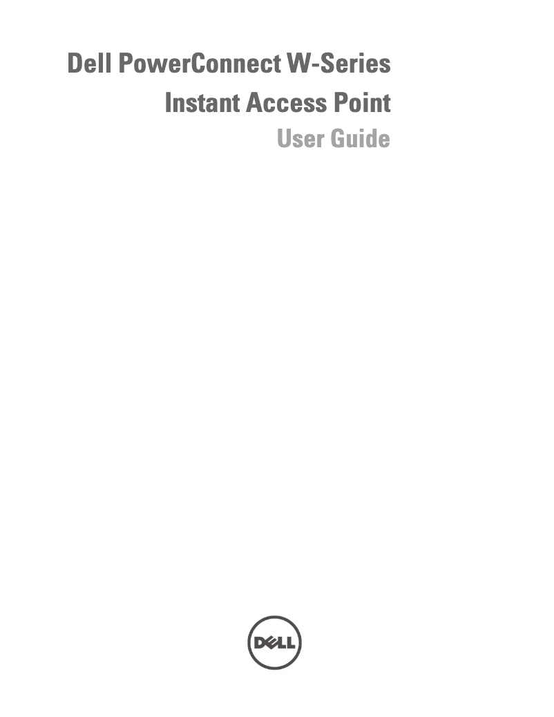 Page 1 de la notice Manuel utilisateur Dell PowerConnect W-IAP93