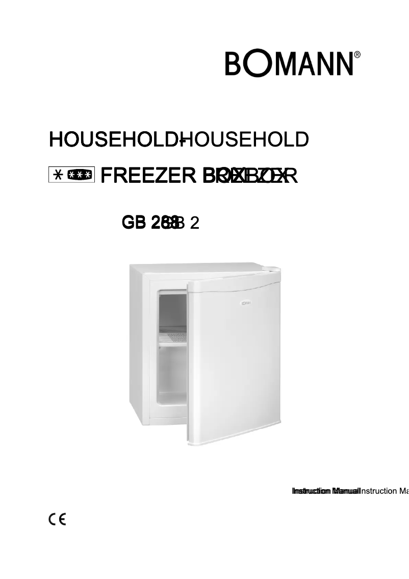 Page 1 de la notice Manuel utilisateur Bomann GB 288
