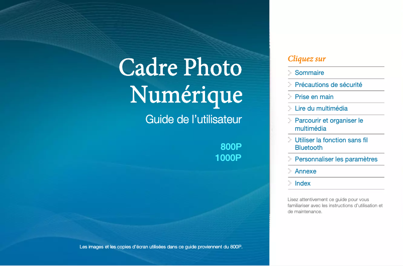 Página 1 del manual Manual de usuario Samsung 1000P
