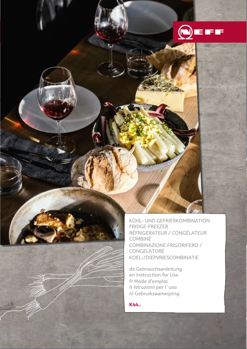 Page 1 de la notice Manuel utilisateur Neff K4405X0