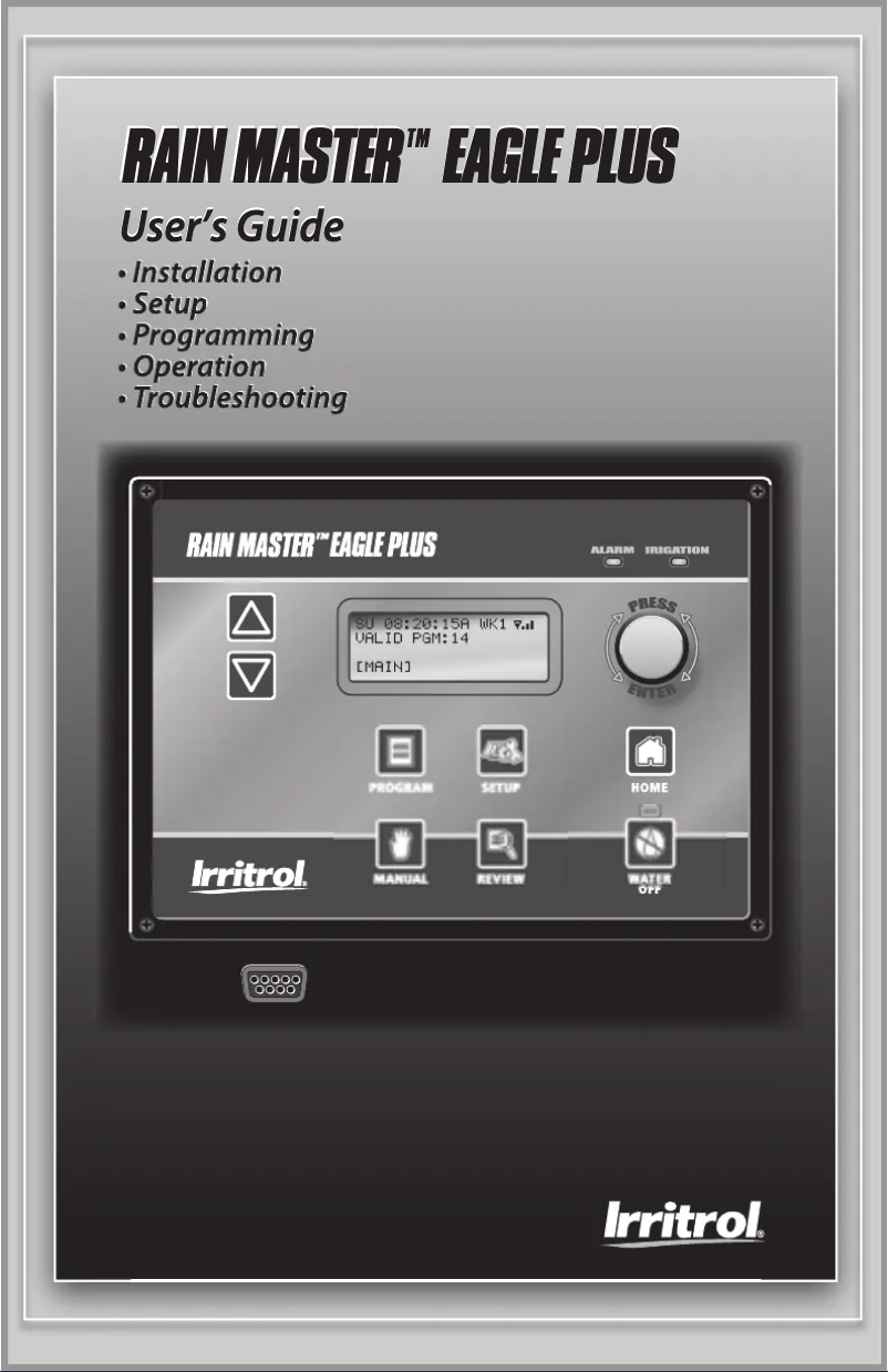 Página 1 del manual Manual de usuario Irritrol EGP8-OPB