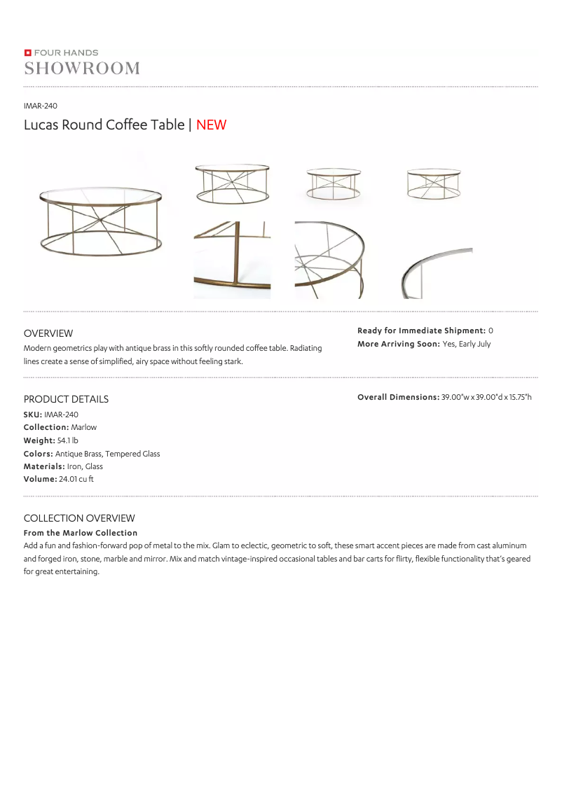 Page 1 de la notice Manuel utilisateur Four Hands IMAR-240