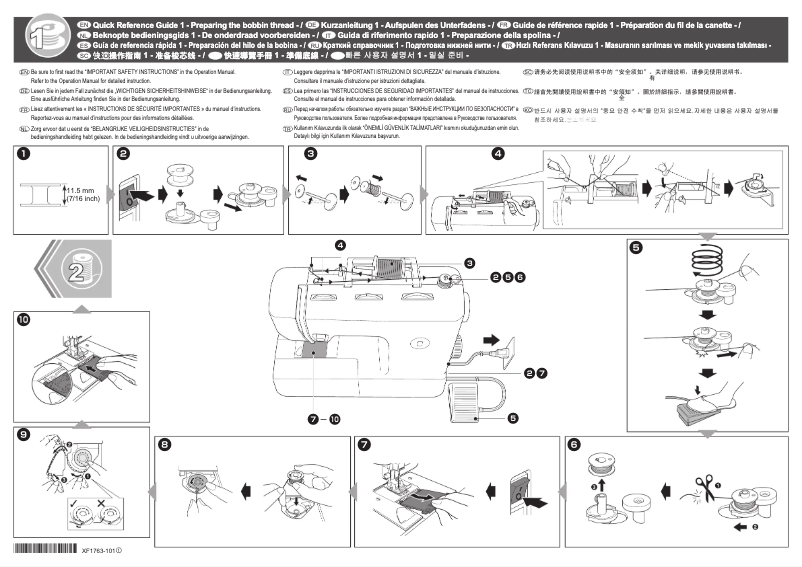Page 1 de la notice Manuel utilisateur Brother Classic 30
