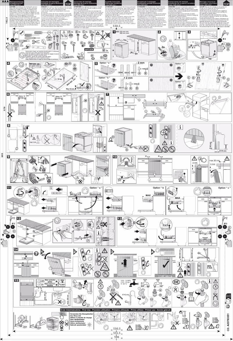 Página 1 del manual Guía de instalación Electrolux GA60SLVS
