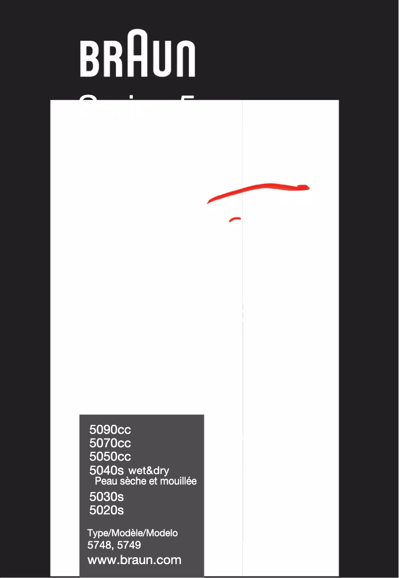 Page 1 de la notice Manuel utilisateur Braun Series 5 5090cc