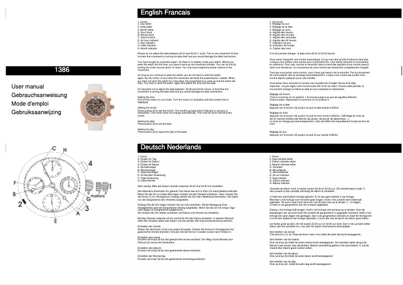 Page 1 of the manual User Manual Davis 1386