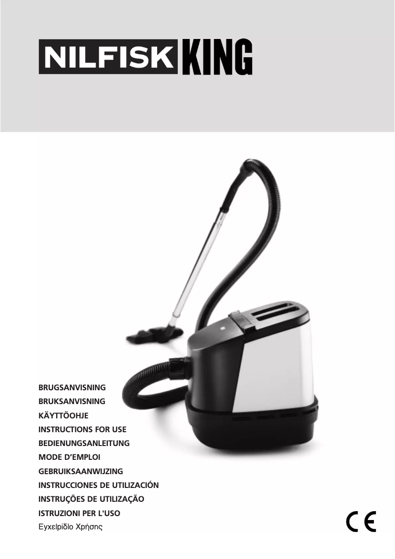 Page 1 de la notice Manuel utilisateur Nilfisk King 510